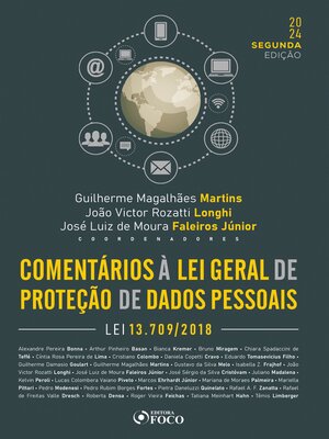 cover image of Comentários à Lei Geral de Proteção de Dados